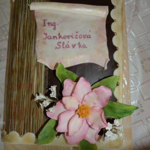 čokoladova kniha s magnoliou... 