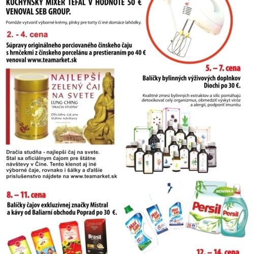 Ceny v predplatiteľskej súťaži 1