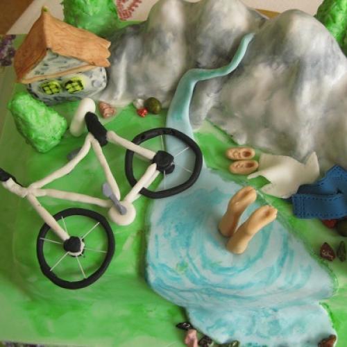 torta s bicyklom