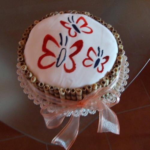 Torta s motýlikom