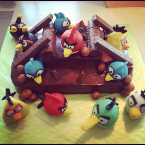 Agry birds torta 