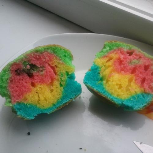 duhove muffinky zvnutra