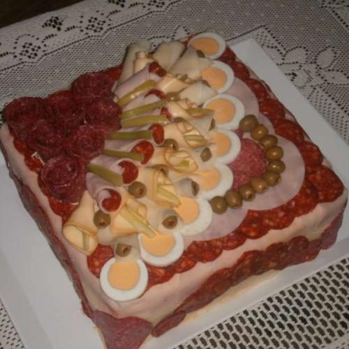 moja prvá slaná torta