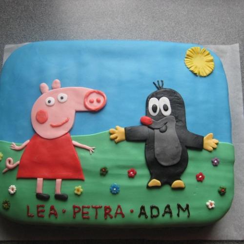 Pepa pig a krtko - spolocna pre 3 malych susedov
