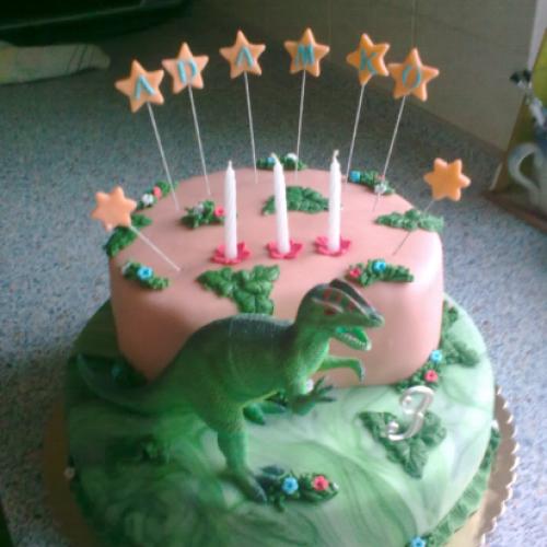 S dinosaurom