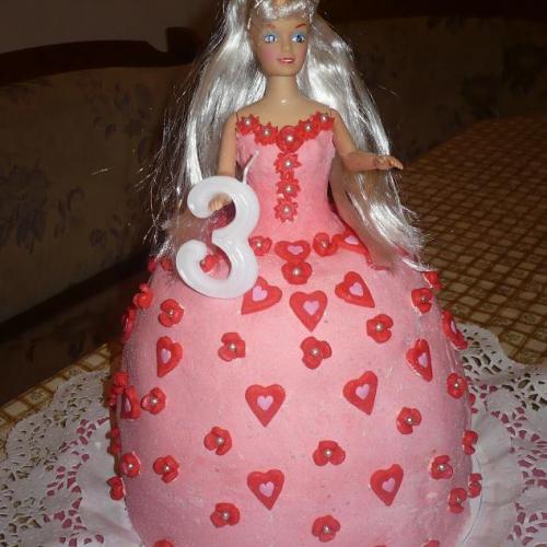 Barbie torta pre dcérku