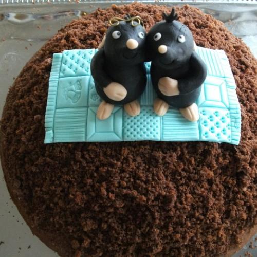 Krtkova torta s krtkami:-)