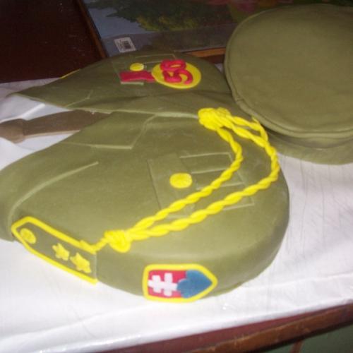 torta pre podplukovníka na dôchodku s brigadírkou