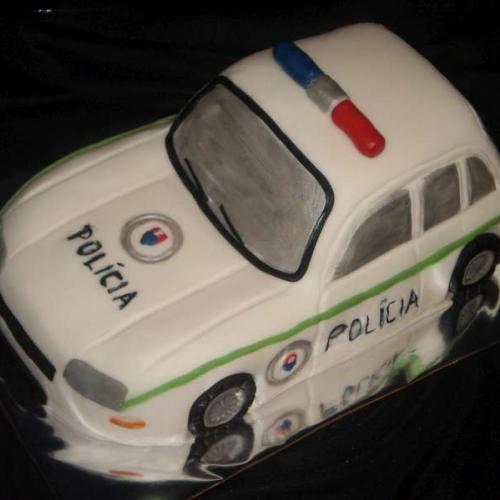 policajné auto 