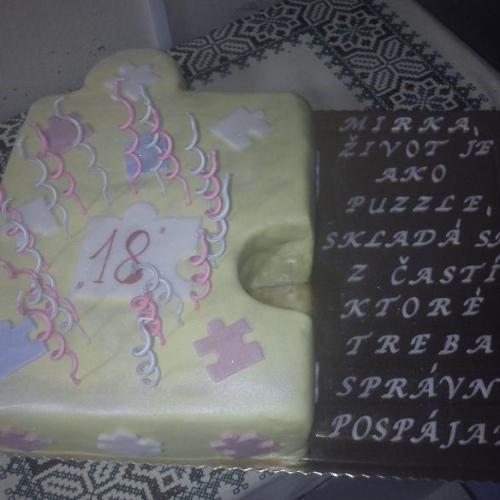 torta na 18-tku puzzle