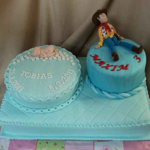 Krst a narodeniny na jednej torte:-)