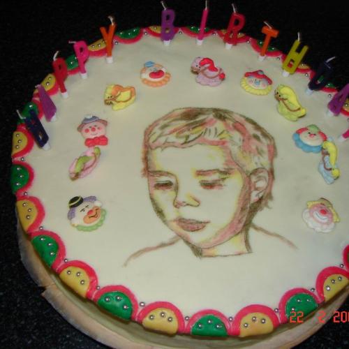 torta k 2. narodeninám syna