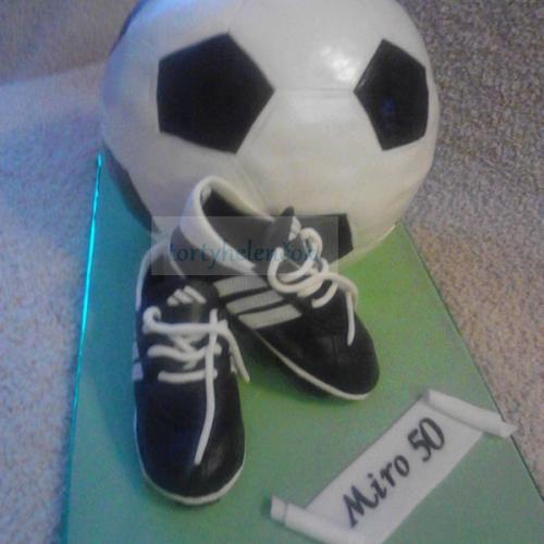 Futbalka a kopačky