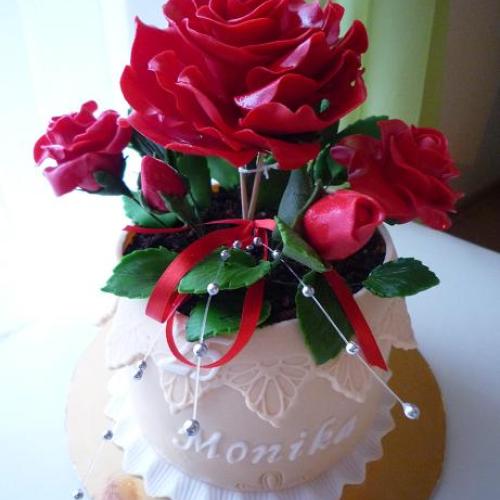 Torta kvetináč