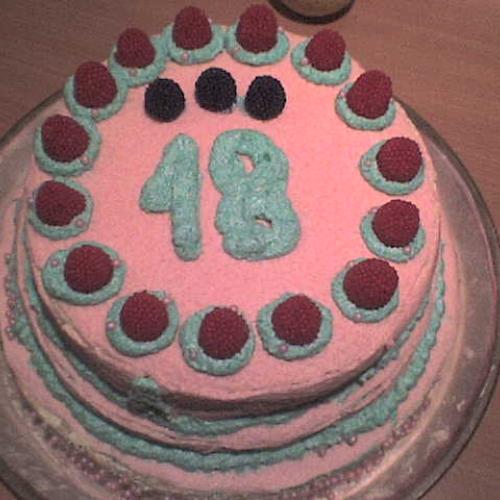 k 18. narodeninám moja uplne prvá torta