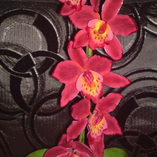 Orchidea Cattleya...v detaile.