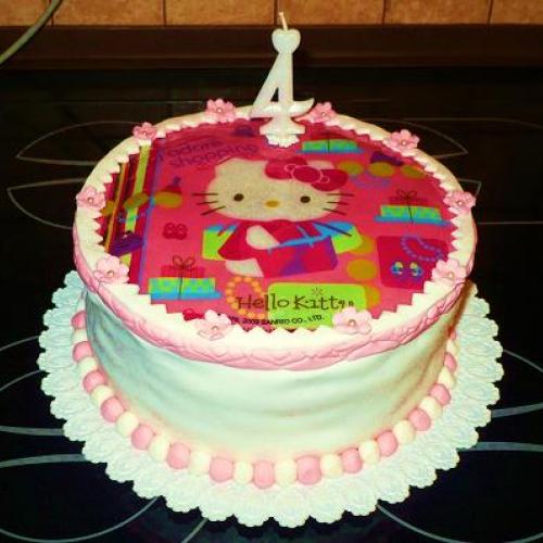 hello kitty torta pre dcérku