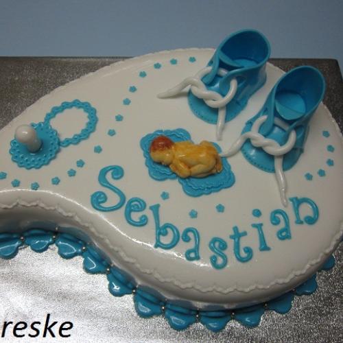 na krstiny pre Sebastiana
