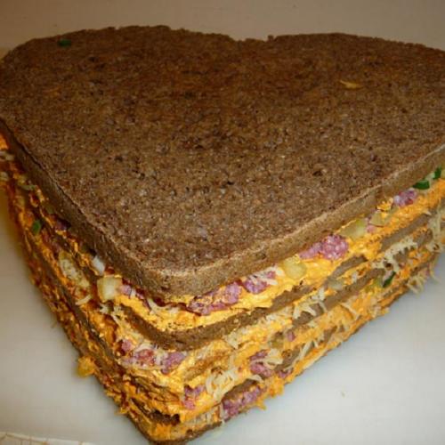 Slaná torta - srdce....................