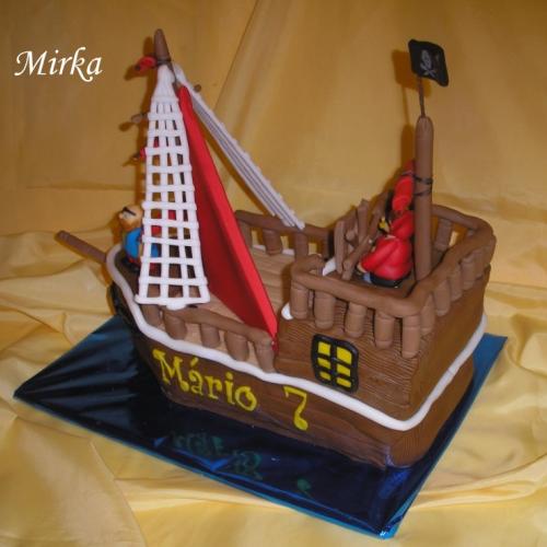 Pirátska loď iný pohľad