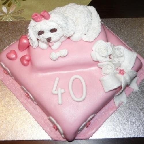 torta k 40. narodeninám