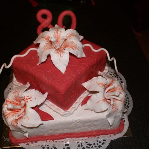 80-tka s ľaliami