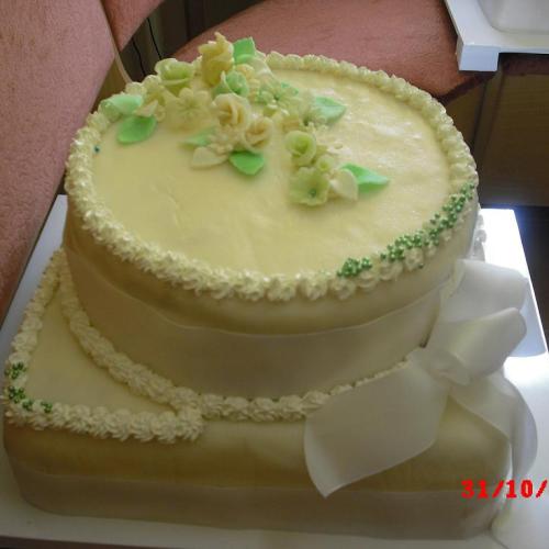 svadobná torta okrúhla