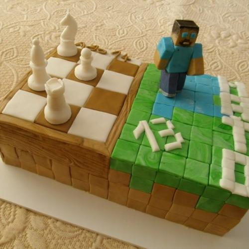 Minecraft a šachovnica