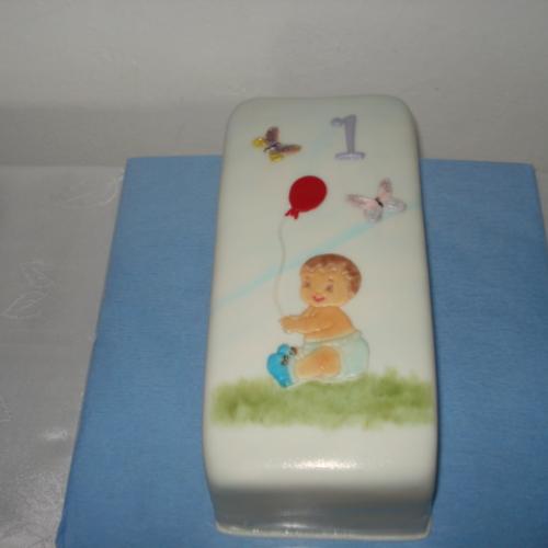 torta v tvare sviečky na želanie