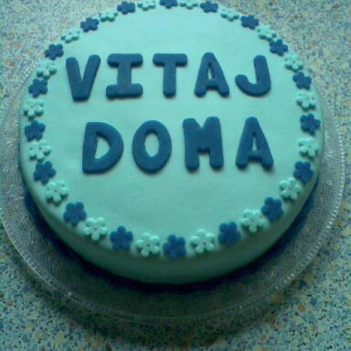 Torta : Vitaj doma 