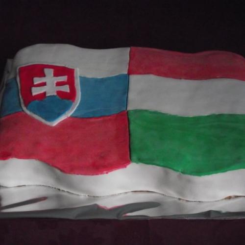slov.-maď. vlajka na svadbu podľa želania