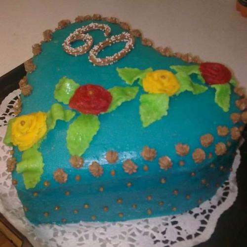 Moja prvá poťahovaná torta.