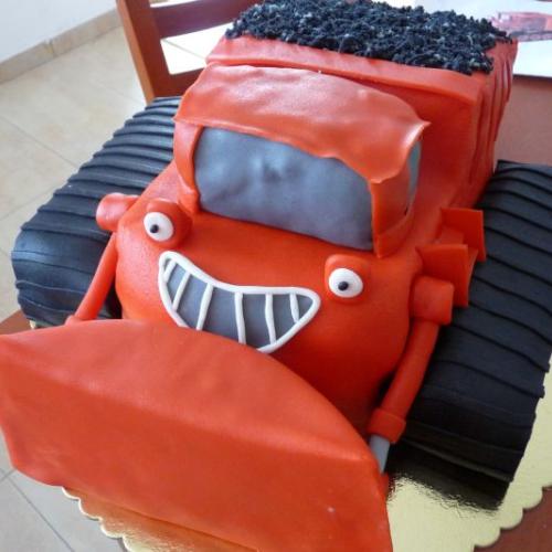 buldozer z ovocia