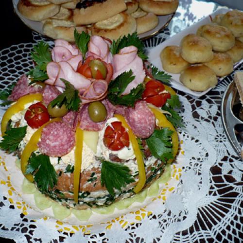 Slaná torta z chleba