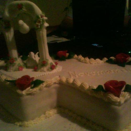 moja prvá svadobná torta