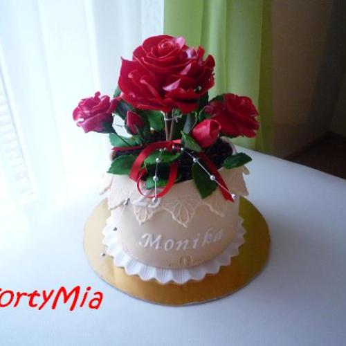 Torta kvetináč 