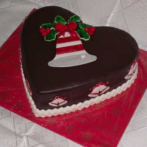 Vianočné srdce, leti, torta