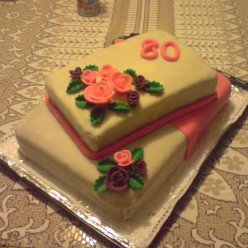 čokoladová torta 80-tka
