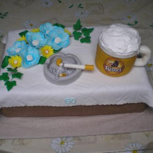 Pivo a cigaretka