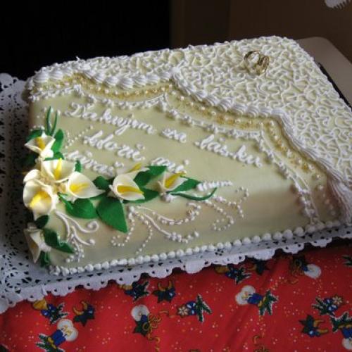 biela torta