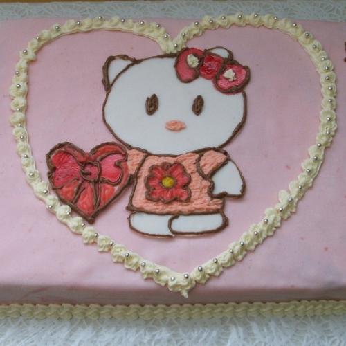 Kitty na punčovej torte