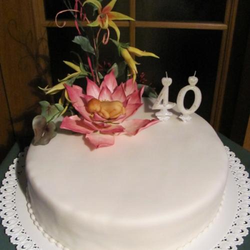 torta 2 v 1 : krstinová aj narodeninová pre maminu