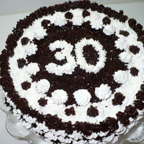 Penová torta na oslavu "30"
