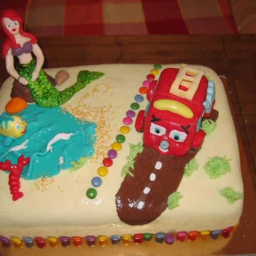 Arielka a Finley, spoločná torta