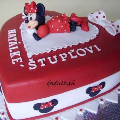 Minnie Mouse v červenom - detail...