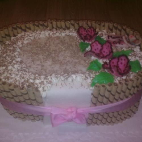 tvarohovo šlahačková torta