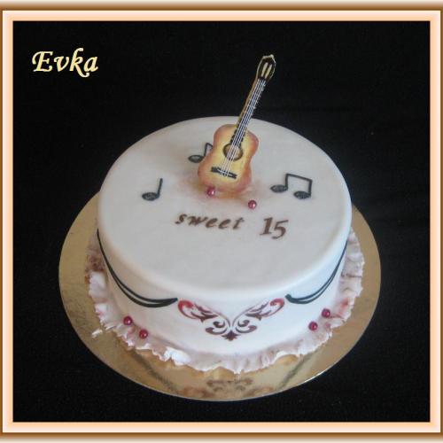 gitara na želanie k 15-tke