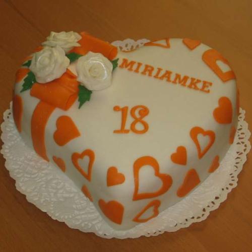 Oranžové srdiečko