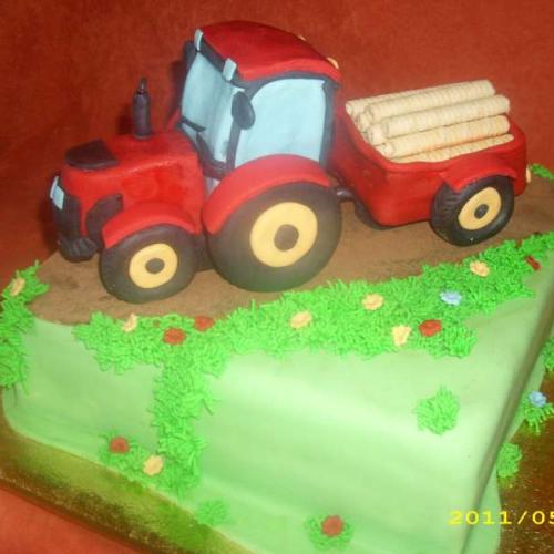 traktor s vlečkou