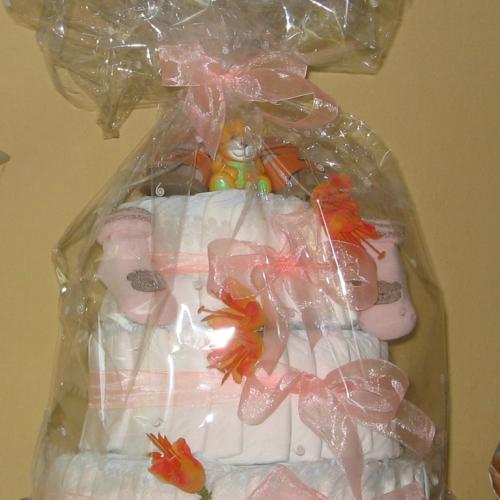 Plienková torta na krstiny